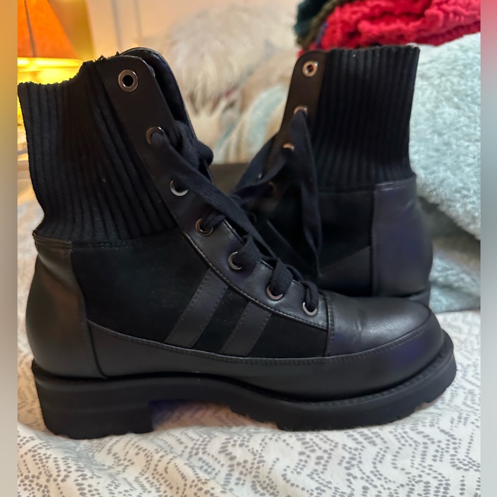 Fo black Combat boots size 10
